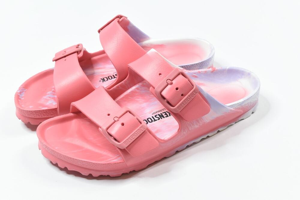 Birkenstock Arizona EVA Sandals Slides Womens 6 Watermelon Pink Straps Comfort